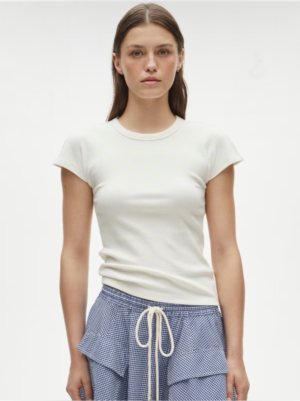 NWT J. Crew Perfect Rib Dolman-sleeve T-shirt Ivory